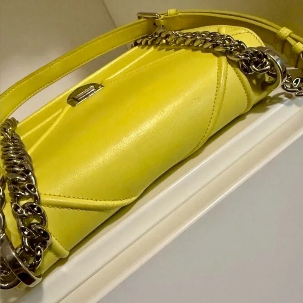 $3350 Dior Diorama Yellow Small Flap Crossbody Bag - Picture 15 of 15